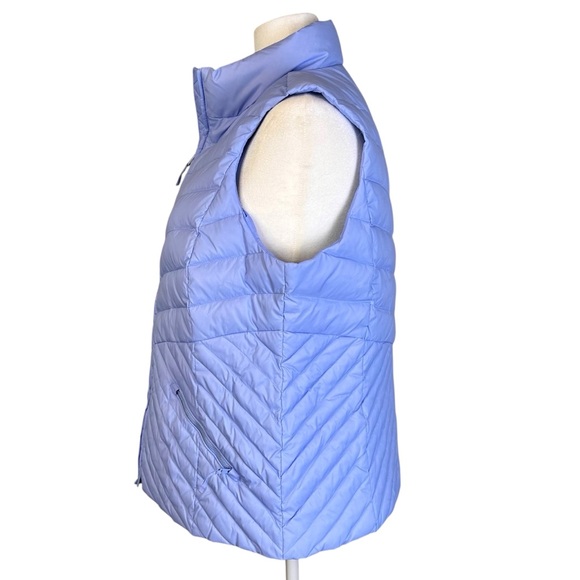 NWT Talbots Sky Blue Quilted Down Vest Plus Size 1X - Picture 5 of 14